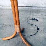 Vintage bamboo floor lamp, Italy, 1970s