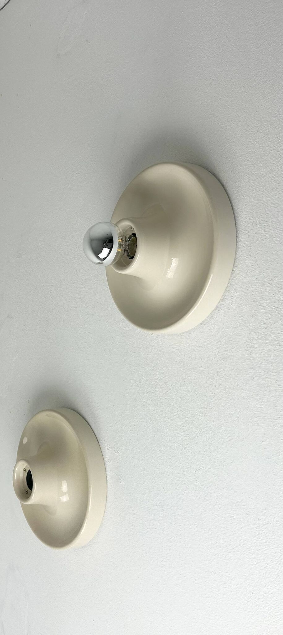 Beige wall light by Tronconi, set of two.