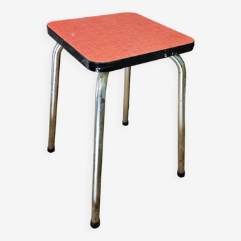 Pink formica stool 1960