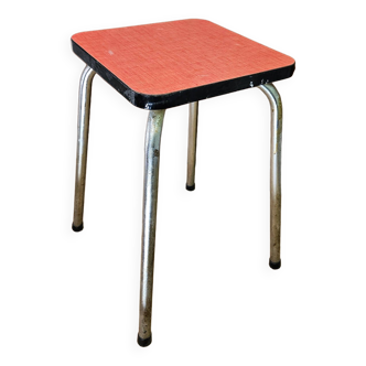 Pink formica stool 1960