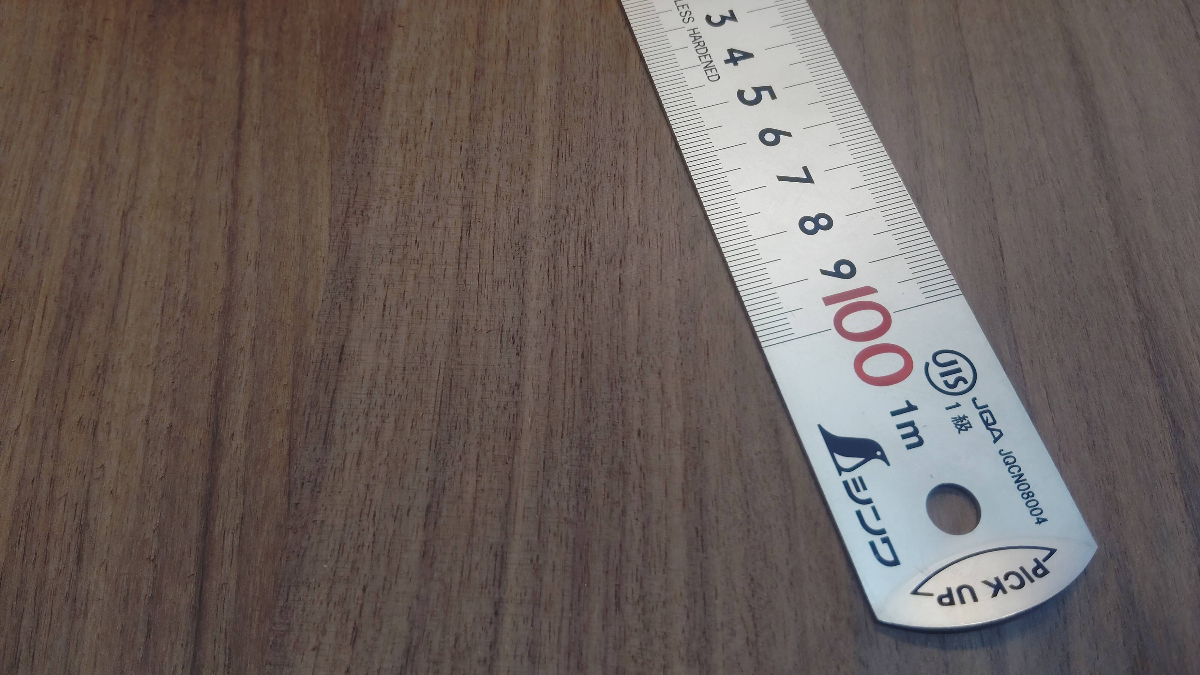 Exceptional dining table in solid walnut.