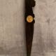 Solid wood letter opener carved profile of Amazonian Indian Brazil Vargas 1940