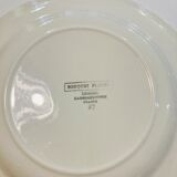 8 plates faience bordeaux-collection bouquet fleuri - digoin sarreguemines -retro-cuisine-vintage