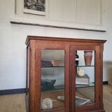 Old oak counter display case