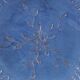 Vintage cobalt blue glazed stoneware plate