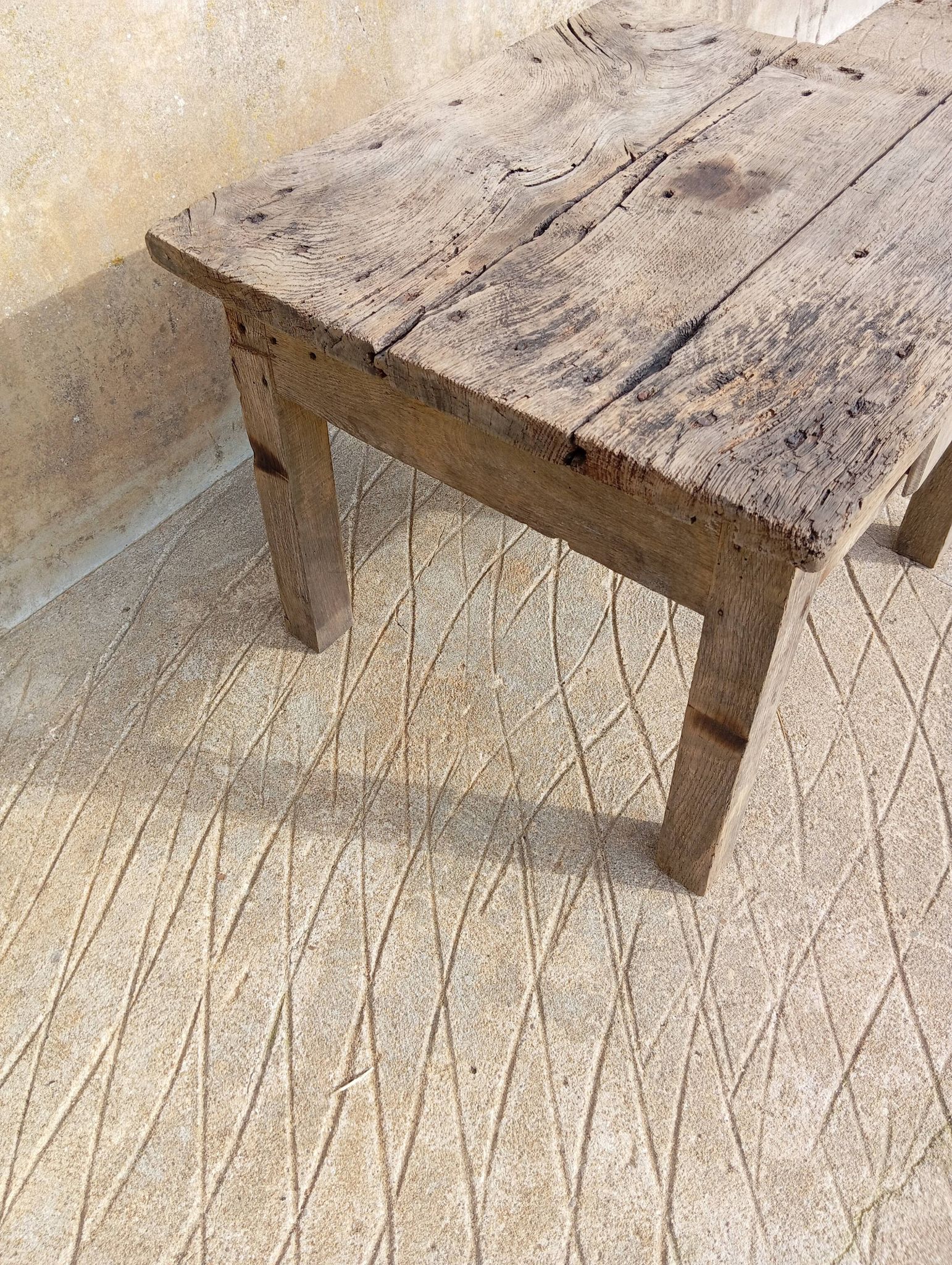 Table basse style table de ferme