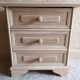 Renovated raw bedside table with 3 drawers