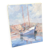 Tableau voilier au port