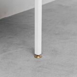 Vintage desk with drawers and metal legs 1970s modernism