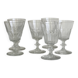 6 glass stemware glasses