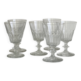 6 glass stemware glasses