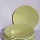 Six vintage Czech ceramic dessert plates