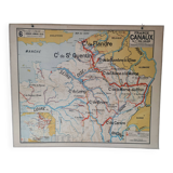 Vidal-lablache France school map channels n 6