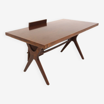 Table de salle à manger scandinave en acajou, Suède, 1950