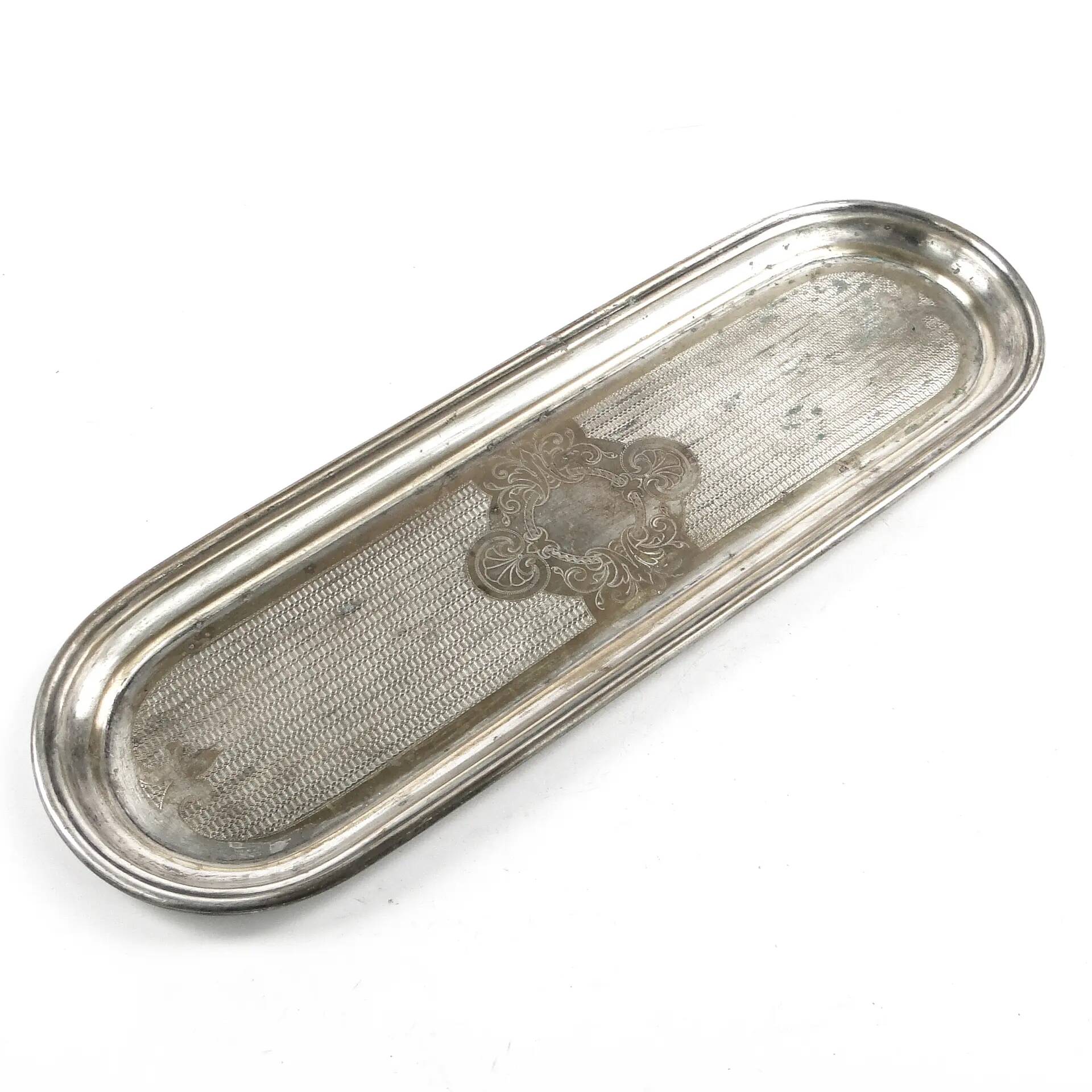 Eclectic tray for glasses, silver-plated brass, WMF, Germany, 19th century