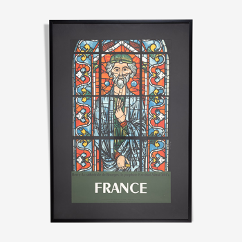 Affiche de voyage SNCF, 87 x 124 cmFrance - La Cathédrale de Bourges