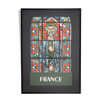 Affiche de voyage SNCF, 87 x 124 cmFrance - La Cathédrale de Bourges