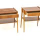 Set de 2 tables de chevet en teck, Carlström, Suède, 1960