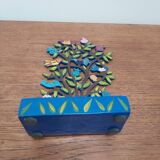 Handmade metal candle holder