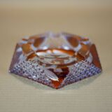 Bohemian glass ashtray by Karel Palda vintage