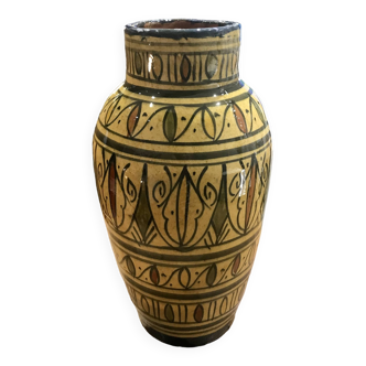 Vintage oriental terracotta vase
