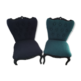 Small padded style armchairs