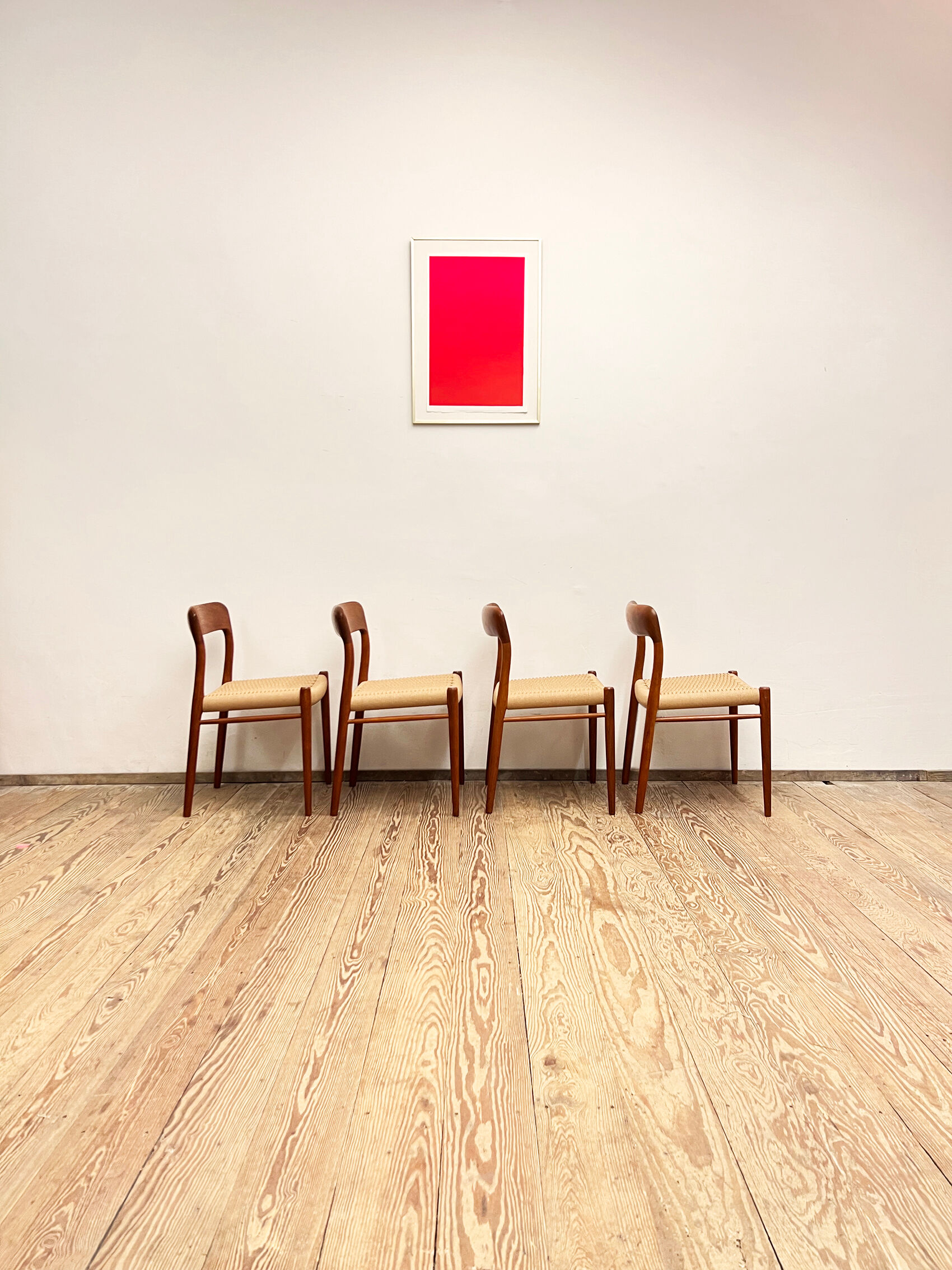 Chaises modèle 75 par Niels O. Møller pour J.L. Moller, Danemark, années 1950