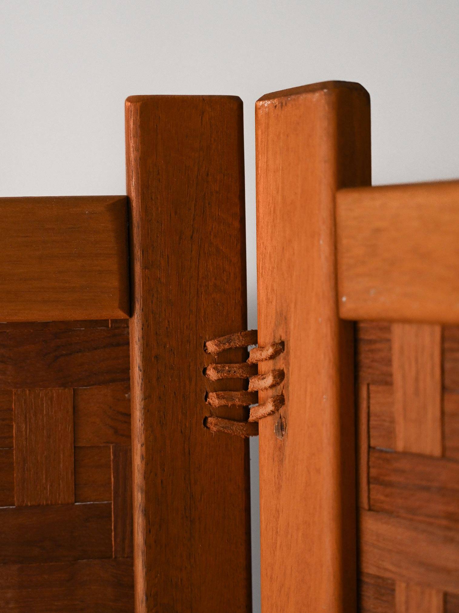 Scandinavian Spåna teak screen 1950s/60s