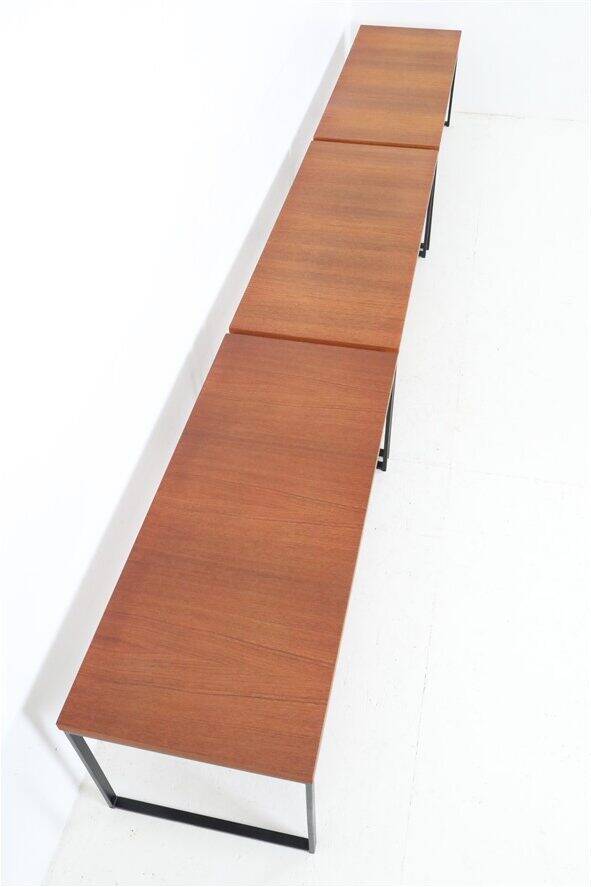 Rare Rego / Günter Renkel “Twen” teak coffee table / mid-century modern design / 1950s / 1960s modernism