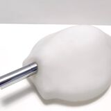 Postmodern opaline glass sconce no. 2299 by fontana arte, italy