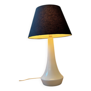 Lampe opaline et laiton