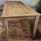 Solid oak farmhouse table "brut" 247x89, top "chocolate oak"