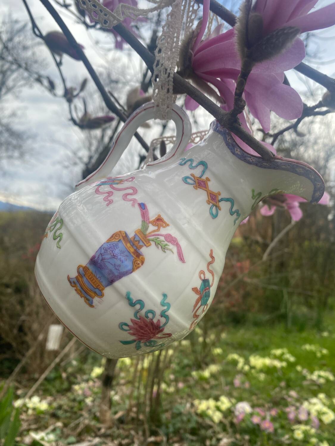 Antique Minton porcelain milk jug