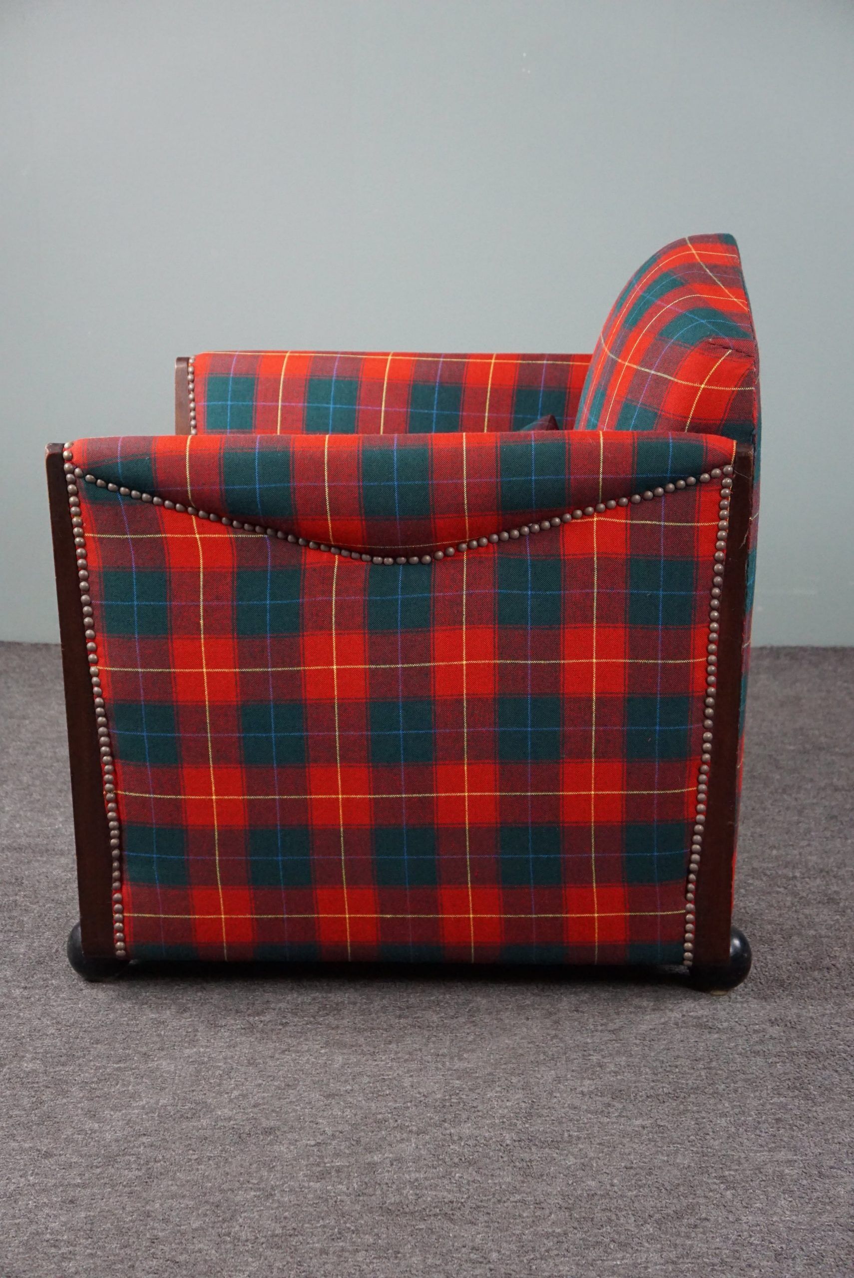 Fauteuil Art Déco à carreaux Max Coini