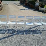 Folding iron garden chairs