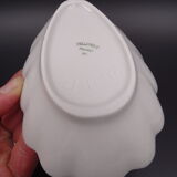 Set of 7 cups in white porcelain and in the shape of a shell - Pillivuyt around 1940