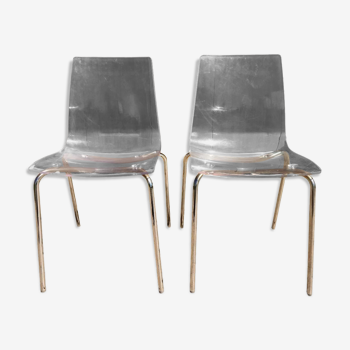 Chaises plexiglas