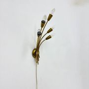 Mid-century brass wall light sconce, 1950s