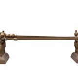 Antique Brass Fireplace Tools 19th Century