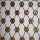 Wrought Iron Fire Screen with Orange Acrylic, Mid-Century, 1960s