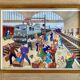 Educational poster Rossignol vintage 60s - at the mechanic and at the station