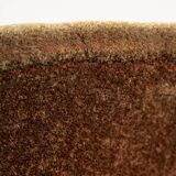 Space Age easy swivel chair green brown mohair, 1960s
