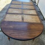 table 6 pieds louis philippe en noyer du xix ème siecle 320.50 cm de long