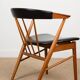 Danish armchair in teak and skai by Helge Sibast for Sibast 1955.