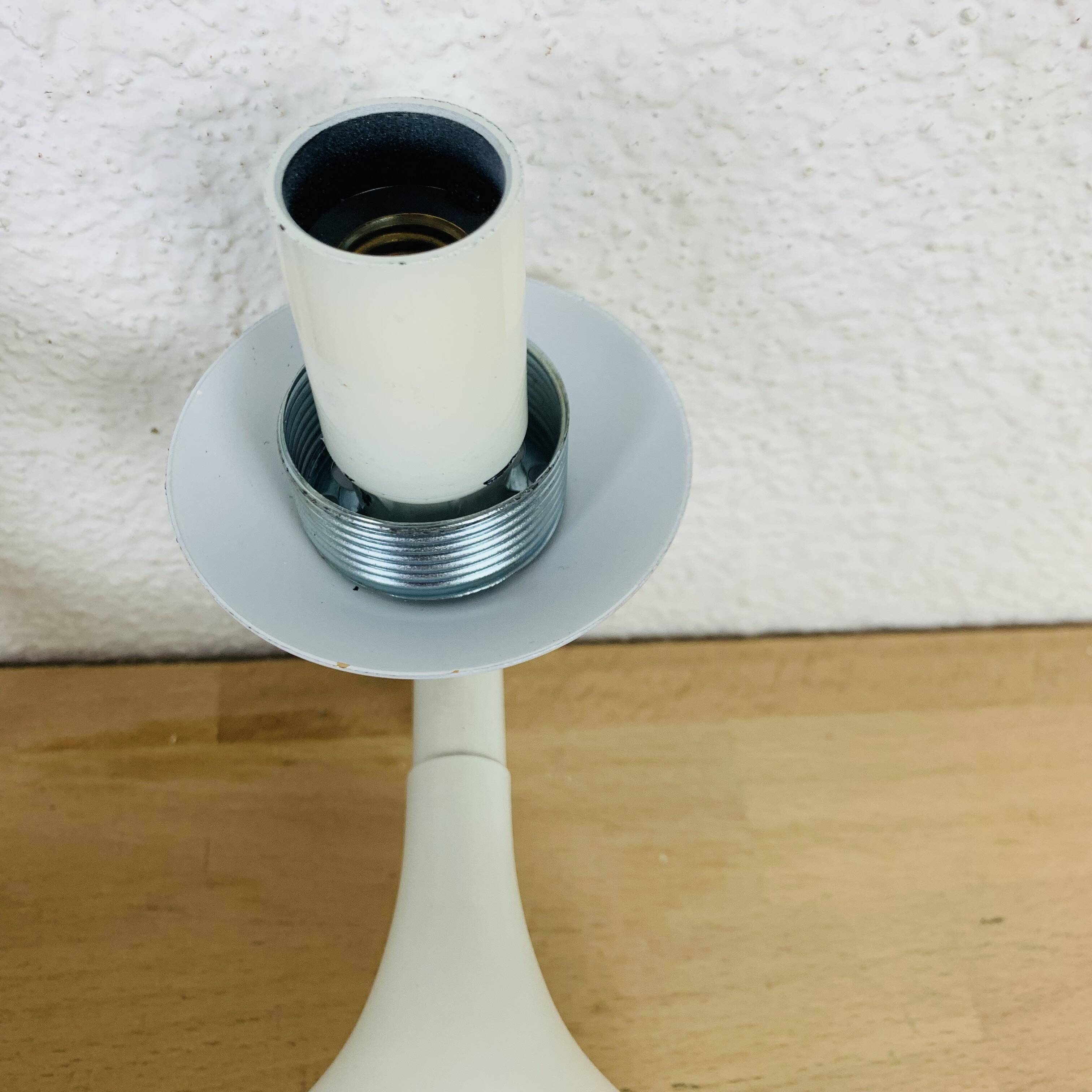 3 Max Bill wall lights for Temde in opaline, 1970s