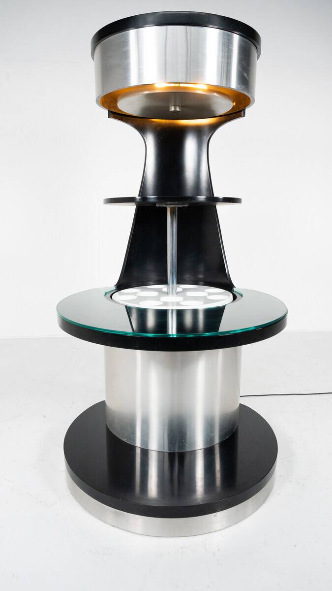 Motorized bar attr. Willy Rizzo, 1970's