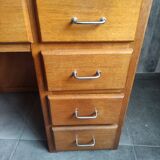 Wooden children's desk around the 60s-70s