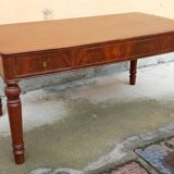Antique writing table in mahogany, Louis Philippe style, Austria, 19th century.