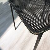 Coffee table from the 1950s, perforated metal attributed to M Matégot