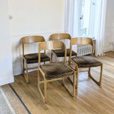4 Baumann "Sleigh" chairs